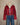 La Quebradora Fringe Suede Jacket (Burgundy)