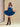 Whichita Pleated Corset Mini Dress (Denim Blue)