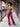 Red Wine High Rise Flare Jeans